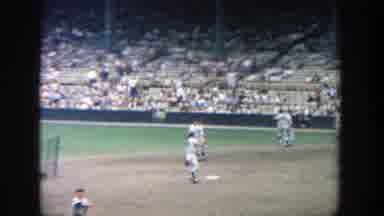 Yankee Stadium New York (1964): Baseball Players Warming Up On A Baseball Field In