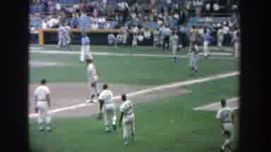 Yankee Stadium New York (1964): A Team Warming Up And Throwing Balls To Each Other