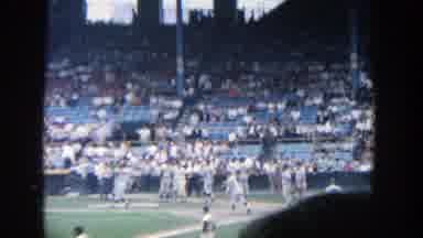 Yankee Stadium New York (1964): Baseball Field Players In White Uniforms