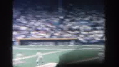 Yankee Stadium New York (1964): A Baseball Batter Swings At Balls While A Crowd