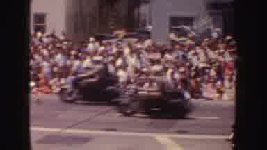 California (1952): Motorcade Parade On The Street