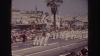 California (1952): Dog Taking A Walk Around The Park