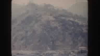 California (1952): Beautiful Wooded Mountain On The Waterfront In California Forms