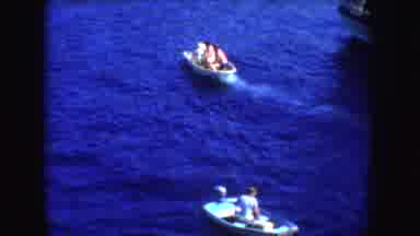 California (1952): Young People Near A Harbour Riding A Speed Boat Into The Sea