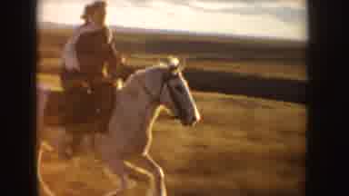 Idaho (1955): Indian Riding Horse Across The Plains