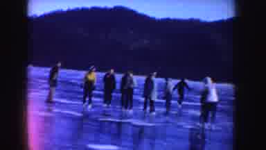 Idaho (1955): Ice Skating A Lot Of People