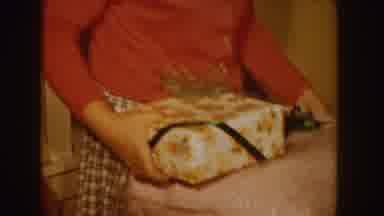 Idaho (1955): Two Beautiful Women Opening Or Wrapping Gifts