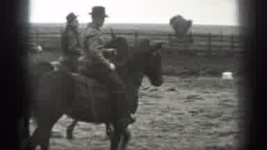 Montana (1939): Two Men Riding On Horse in The Field Enjoying Themselves