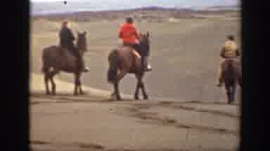 Montana (1939): Three Men On Horses Outside