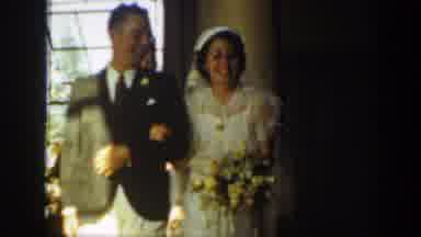 Montana (1939): Walking Couple To Be Wed Followed By Another Pair Of Couple And