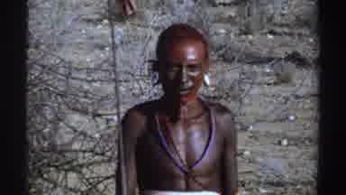 Sudan (1969): Vintage Video Of Indigenous Tribe Member Warrior In Natural State