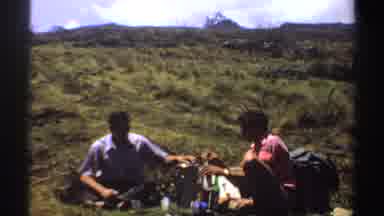 Sudan (1969): Two Men Go Hiking And Take A Break To Have Lunch On A Lovely Day