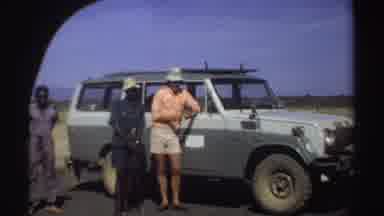 Sudan (1969): Men Stop In The Middle Of A Safari In Africa To Rest
