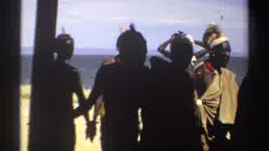 Sudan (1969): Villagers Walking On An Island