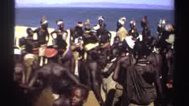 Sudan (1969): Old Camera Footage Of A Social Or Religious Gathering Of African