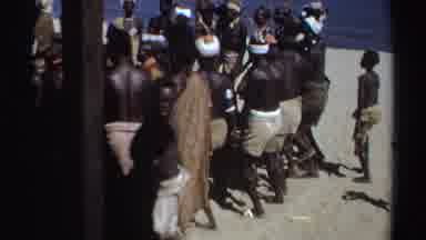 Sudan (1969): Many People Gathered And Dancing On The Beach