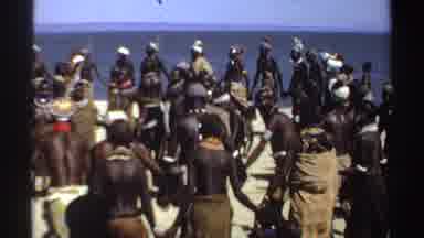 Sudan (1969): Indigenous Group Dance On Rocky Mountain Near The Sea