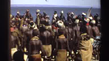 Sudan (1969): Group Of Men Jumping Up And Down Followed By A Man Fishing