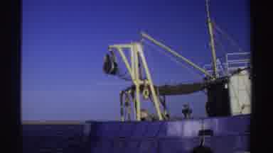 Sudan (1969): One Industrial Fishing Boat Pulls Away From Another Fishing Boat As