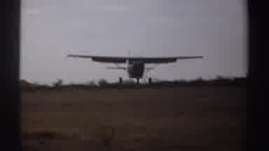 Sudan (1969): A Vintage Aircraft Landed On The Runaway Speedily On Its Three Tires