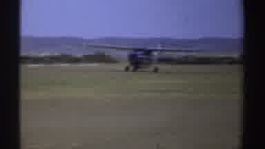 Sudan (1969): Old Airplane Taxiing Across The Field