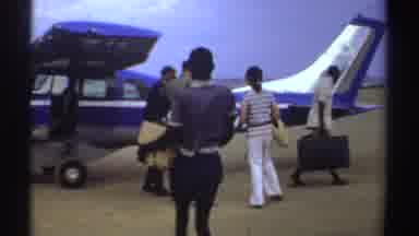 Sudan (1969): Packing The Airplane To Go On Wildlife Safari To See Lions