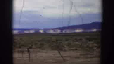 Utah (1951): Mountains Blue Sky Clouds Greenery Fence Landscape Sunny Midwest Dirt