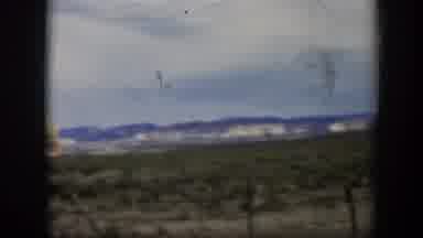 Utah (1951): Footage Outside Nature Mountains Trees Blue Sky Clouds Daylight