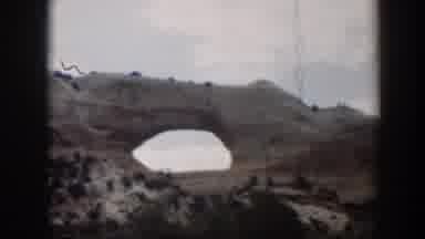 Utah (1951): Panoramic View Of Passage Between Mountain Ranges And Caves