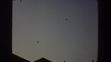Toledo Ohio (1968): An Indeterminate Amount Of Birds Fly Over A Building On A