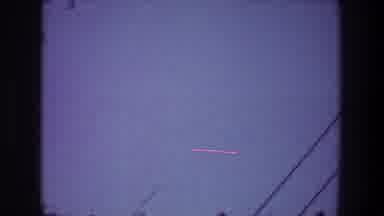 Toledo Ohio (1968): Mostly Empty Screen With Dot On The Lens Tree Appears On The
