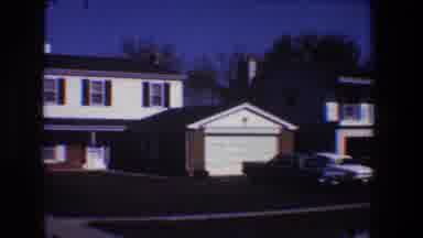 Toledo Ohio (1968): Homes In A Suburban Neighborhood With Cars In The Driveways