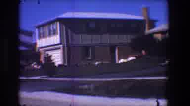 Toledo Ohio (1968): A Couple Of Houses In The Neighborhood And A Woman In White