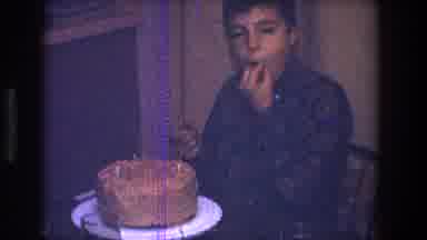 Toledo Ohio (1968): A Chad Enjoying Chocolate Cake