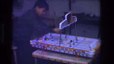 Toledo Ohio (1968): A Kid Who Is Alone Playing A Table Game And Having Fun