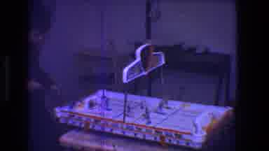 Toledo Ohio (1968): Lonely Boy Having Fun Alone Playing Table Game