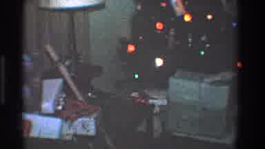Toledo Ohio (1968): Christmas Presents On A Couch At Home By A Christmas Tree
