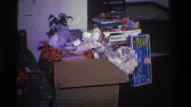 Toledo Ohio (1968): An Open Box Of Trash And Wrapping Paper With Unopened Items In