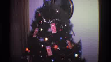 Toledo Ohio (1968): Christmas Light In The Corner Of The Room Whilst Woman