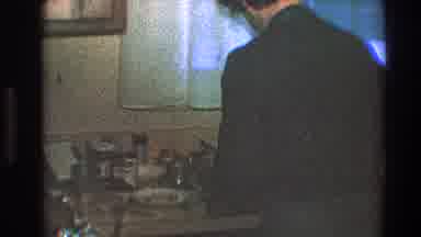 Toledo Ohio (1968): Favorite Uncle Visiting Cooking In The Kitchen Talking