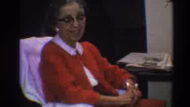 Toledo Ohio (1968): Elderly Women In Red Speaking