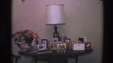 Toledo Ohio (1968): View Of The Room With Small Christmas Tree And Lamp On Top Of