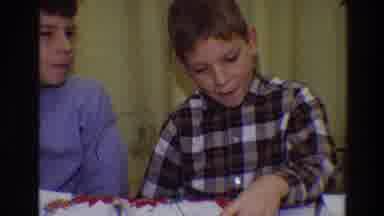Toledo Ohio (1968): Silly Boy Playing Around Having Fun At School Raising Hand
