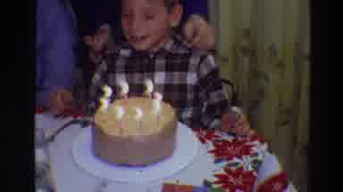 Toledo Ohio (1968): A Child And His Birthday Candles