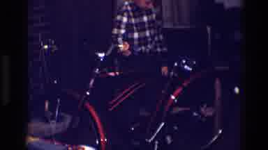 Toledo Ohio (1968): A Little Happy Boy Touching His Brand New Red Bike