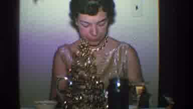 Toledo Ohio (1968): Woman Wearing White And Gold Dress Declines Drink From