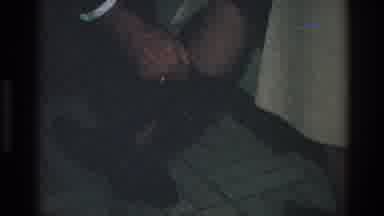 Toledo Ohio (1968): Men Trying Help Wear Shoe Put It On Standing Lady Leg