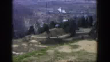 Texas (1951): At The Top Of A Hill With A Road Landscape And Some Houses With