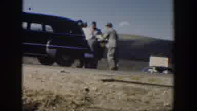 Texas (1951): Wreckage From Car Accident In The s Or s