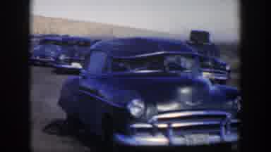 Texas (1951): Beautiful Cars Auction With Man With Hat Over The Bridge